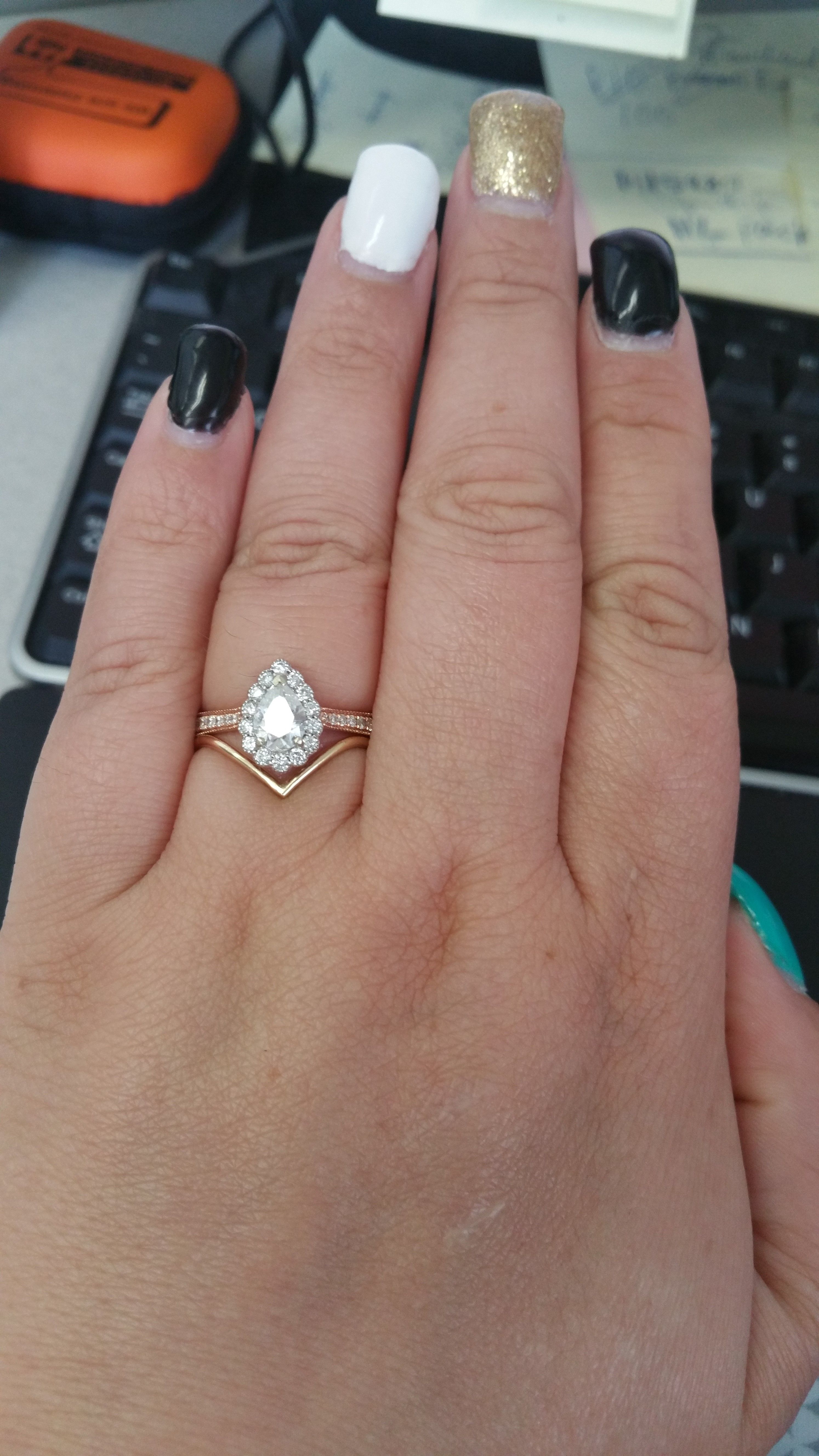 Show Me Your Chevron Wedding Bands! :d For Most Popular Chevron Engagement Rings (View 8 of 15)