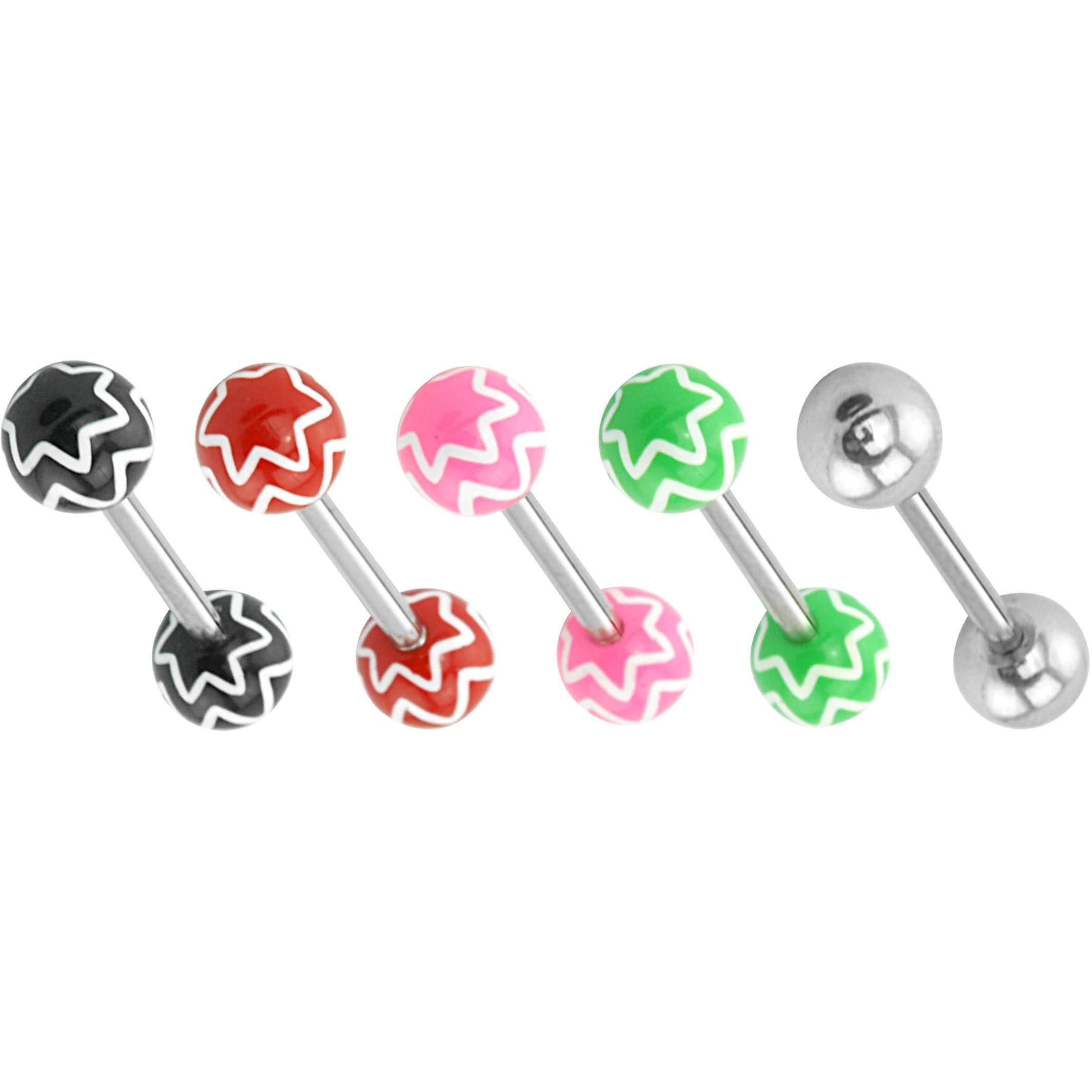 Supreme Jewelry Chevron Tongue Rings Value Pack (set Of 5) – Free Throughout Most Recently Released Chevron Tongue Rings (View 6 of 15)