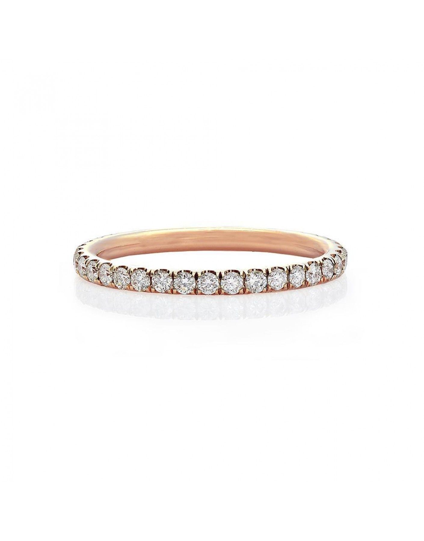 Diamond Eternity Band In 14k Rose Gold (2/3 Ct. Tw (View 3 of 15)