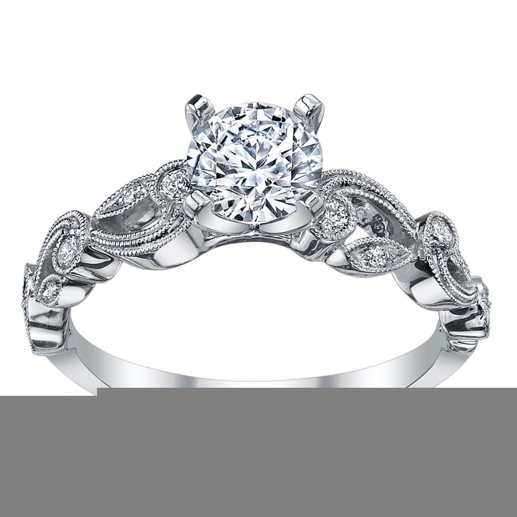 Diamond Vintage Engagement Rings | Wedding, Promise, Diamond Pertaining To 2018 Diamond Vintage Style Engagement Rings (View 7 of 15)