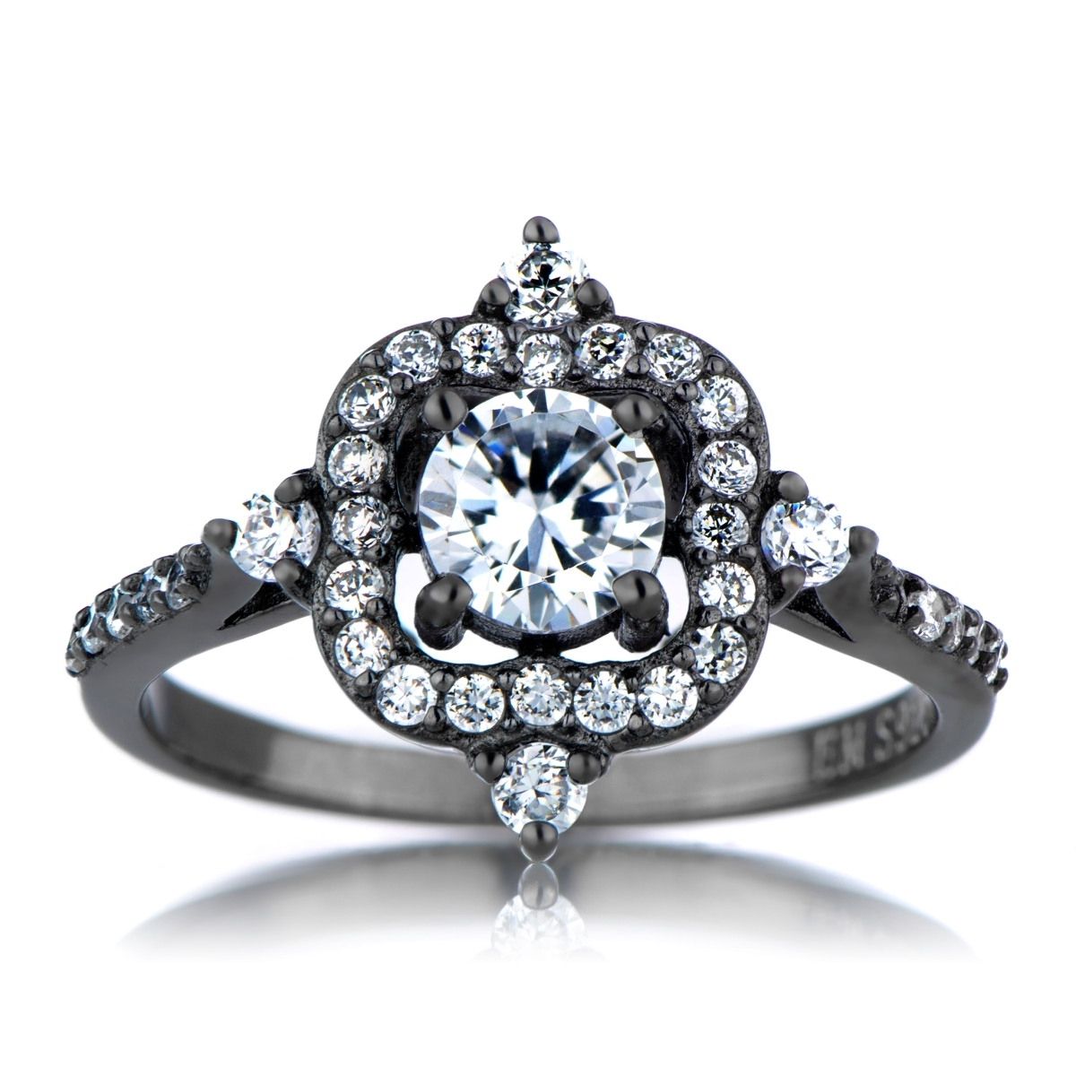Trendy Fake Antique Diamond Rings Emmelineu0027s Vintage Style Black Inside 2017 Vintage Style Black Diamond Engagement Rings (View 15 of 15)