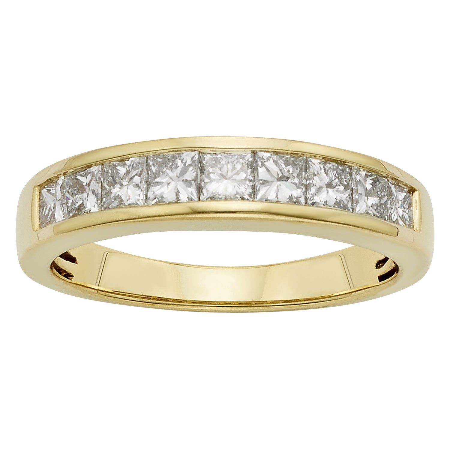 14k Certified 1ct Diamond Wedding/anniversary Band Inside Most Recent Certified Diamond Anniversary Bands In Gold (View 14 of 25)