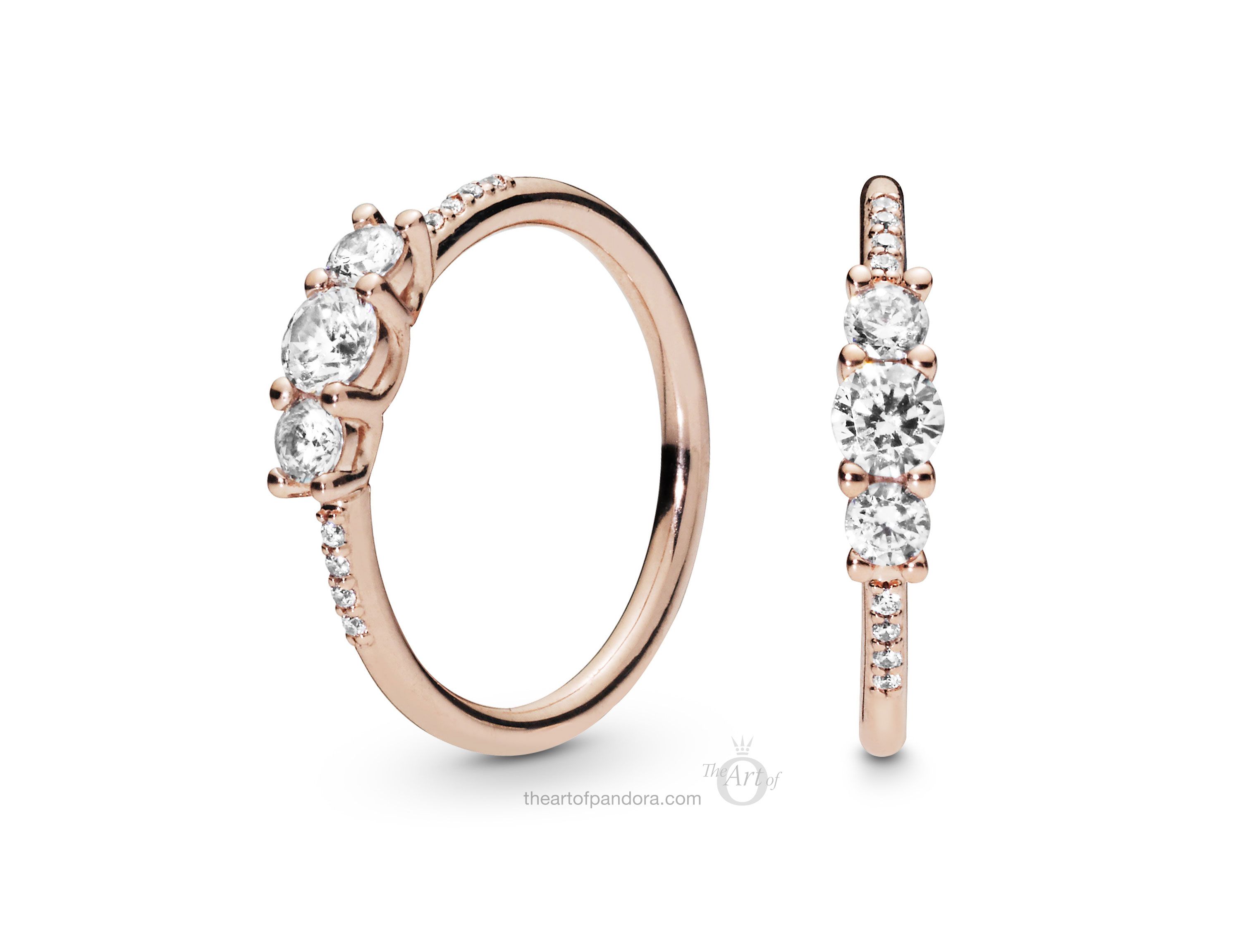 186242cz Pandora Rose Sparkling Elegance Ring – The Art Of Pandora Pertaining To Best And Newest Sparkling Butterfly Open Rings (View 16 of 25)