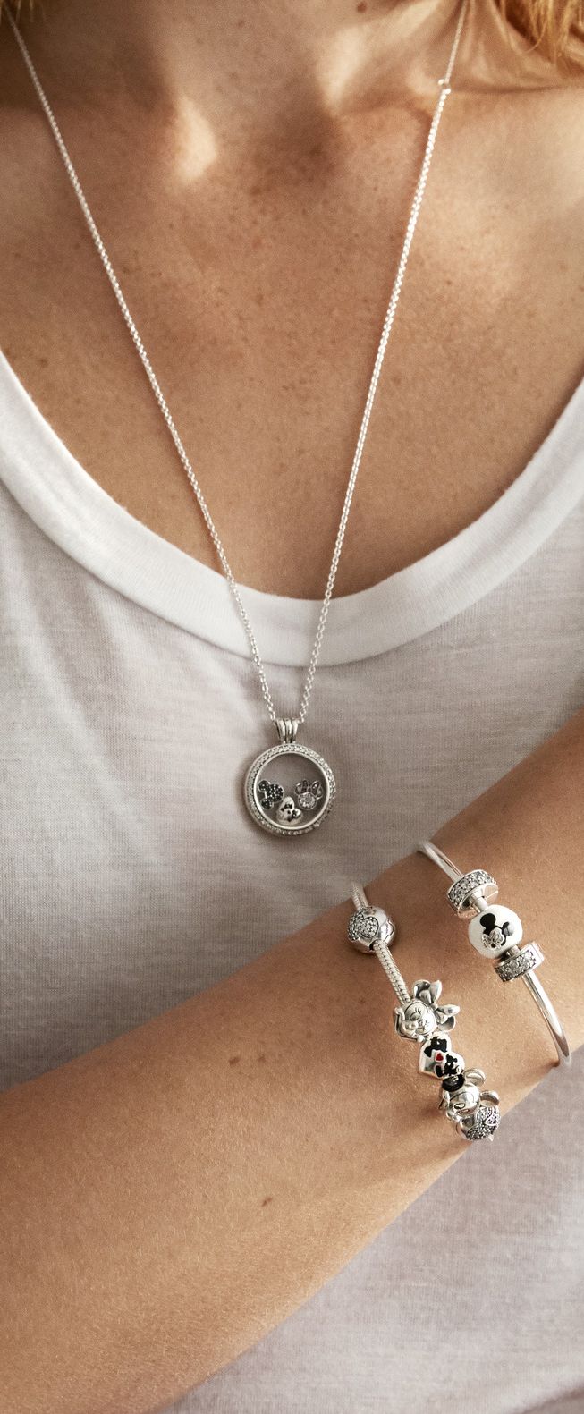 2018 Silver & Gold Jewelry Collection | Disney In 2019 | Pandora Inside Latest Pandora Moments Large O Pendant Necklaces (View 7 of 25)