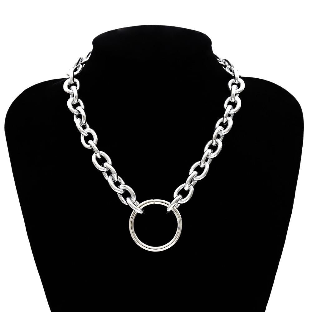 2019 Gothic Necklace Chain Del Choker Rock Circle Declaration Necklace For  Gothic Women Jewelry Vintage Collier Female Jewelry Fashion Inside Current Vintage Circle Collier Necklaces (View 1 of 25)