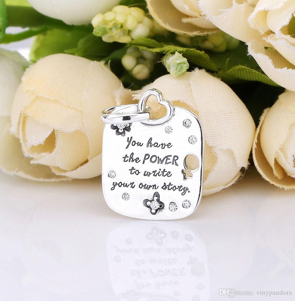 2019 Spring New 925 Sterling Silver Female Empowerment Motto Pendant Charm  Bead Fits European Pandora Jewelry Charm Bracelets With Recent Female Empowerment Motto Pendant Necklaces (View 17 of 25)