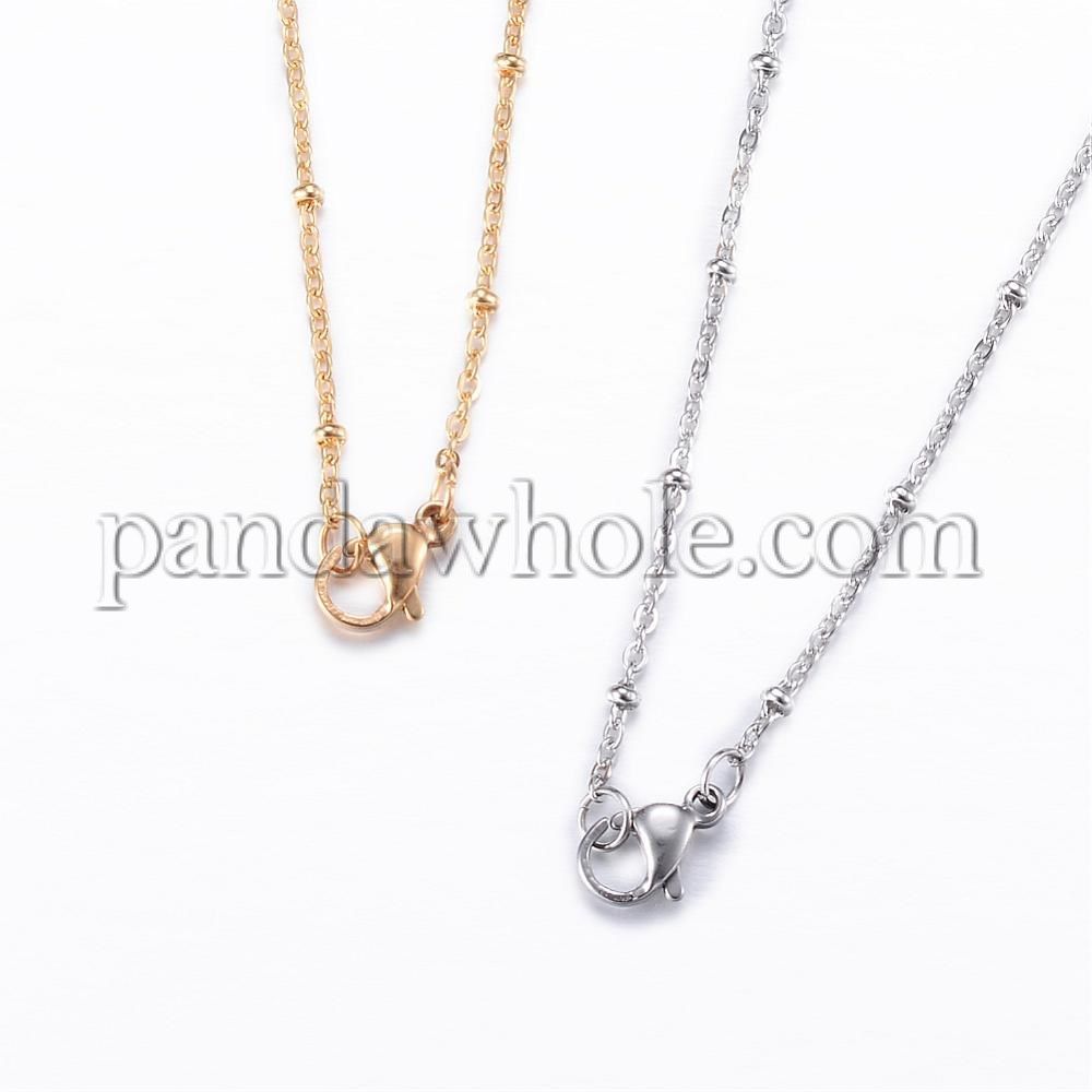 304 Stainless Steel Cable Chain Necklaces, With Lobster Claw Clasps Pertaining To Most Popular Cable Chain Necklaces (View 20 of 25)