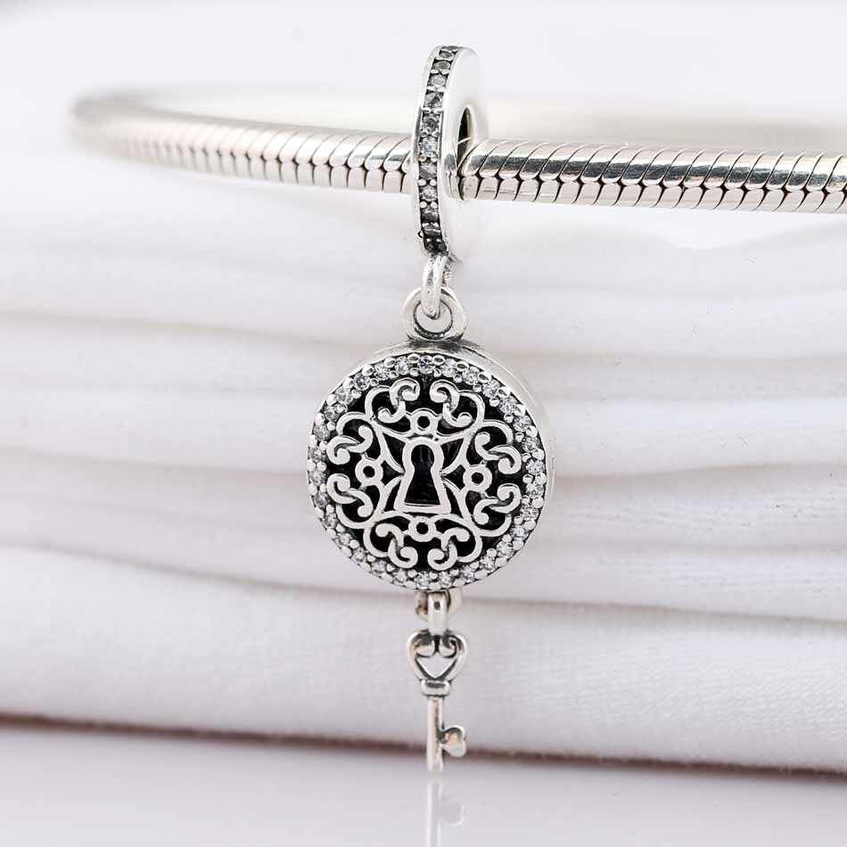 925 Sterling Silver Charm Openwork Key To My Heart Lock And Regal Key  Pendant Beads Fit Pandora Bracelet & Necklace Diy Jewelry With Regard To Most Up To Date Regal Key Pendant Necklaces (View 15 of 25)