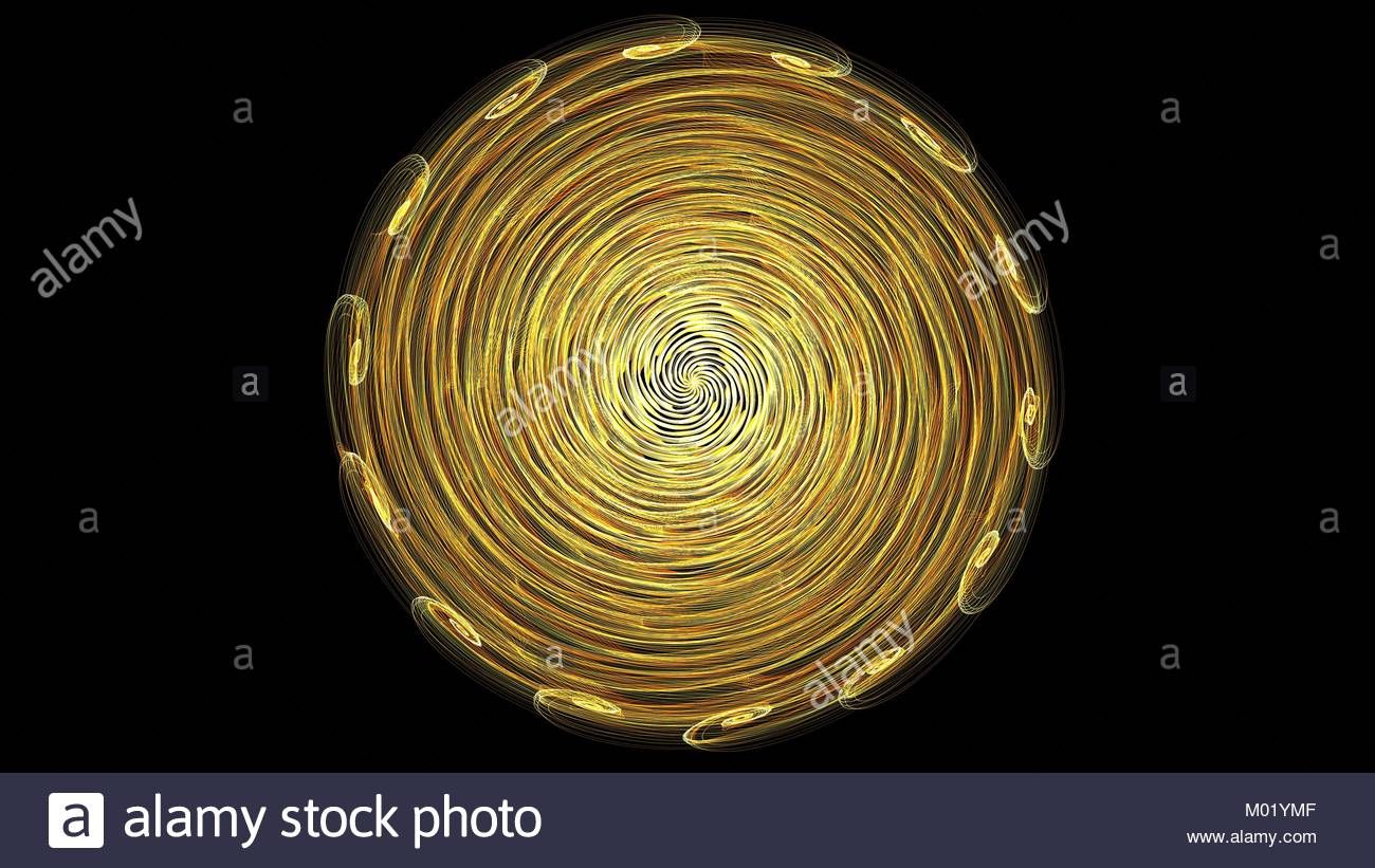 Abstract Ring Background With Luminous Swirling Backdrop (View 15 of 25)