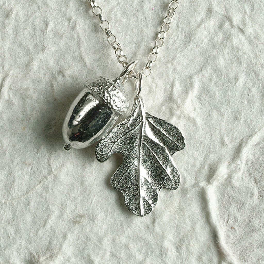 Acorn And Oak Leaf Necklace Within Most Current Oak Leaf Necklaces (View 3 of 25)