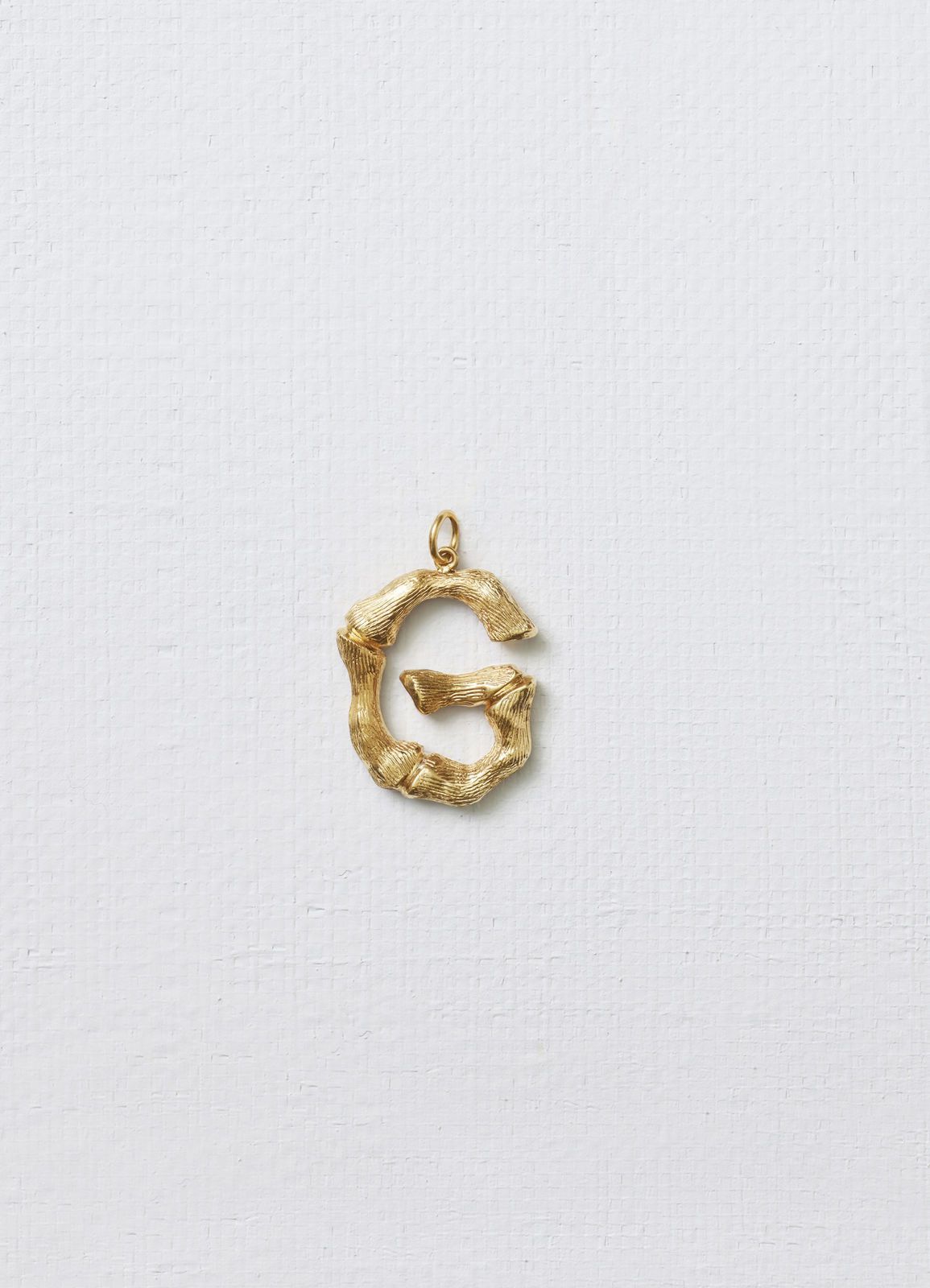 Alphabet G Pendant In Brass With Gold Finishing | Céline | Jewels Intended For Most Recently Released Letter G Alphabet Locket Element Necklaces (View 3 of 25)