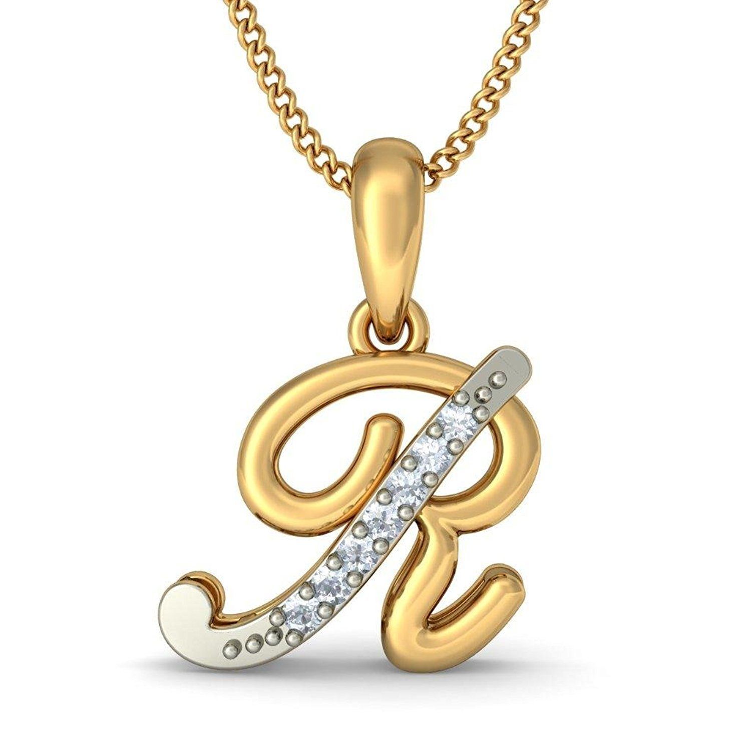 Alphabet Pendants In Gold, R Alphabet Locket Design, Gold Pendant In 2020 Letter N Alphabet Locket Element Necklaces (View 7 of 25)