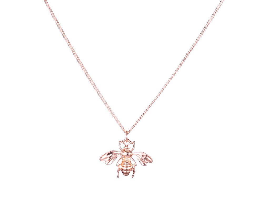 Beautiful Rose Gold Queen Bee Pendant & Necklace Pertaining To Most Recently Released Queen Bee Pendant Necklaces (View 6 of 25)