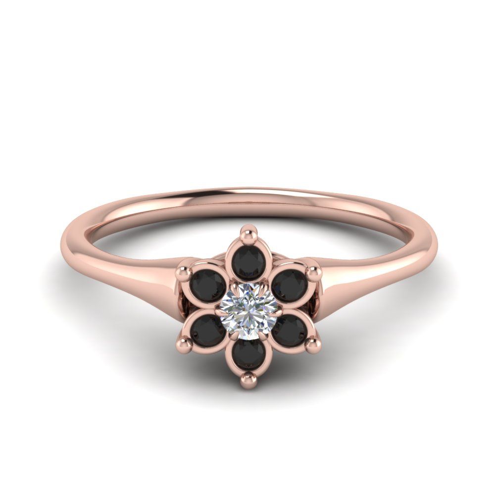 Bezel Daisy Flower Engagement Ring Throughout Latest Daisy Flower Rings (View 9 of 25)