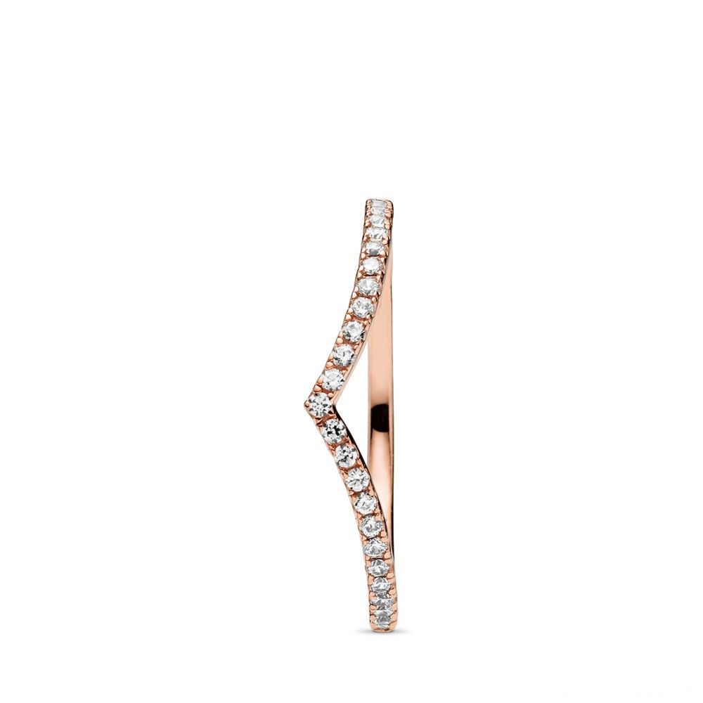 Billig Pandora Shimmering Wish Ring Rose, Cubic Zirkonia Online Intended For Most Current Shimmering Zigzag Rings (View 25 of 25)