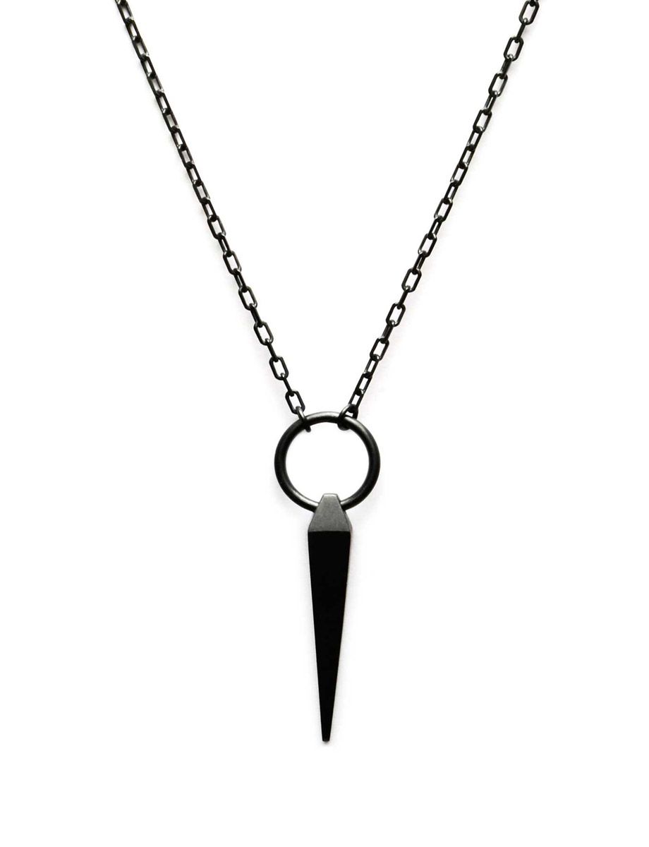 Black Circle Plumb Line Necklace | E.g (View 24 of 25)