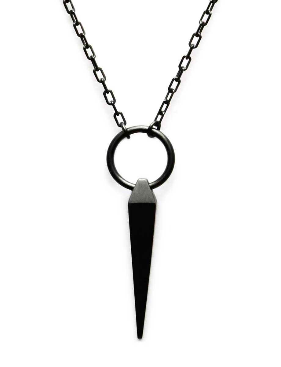 Black Circle Plumb Line Necklace | E.g (View 11 of 25)