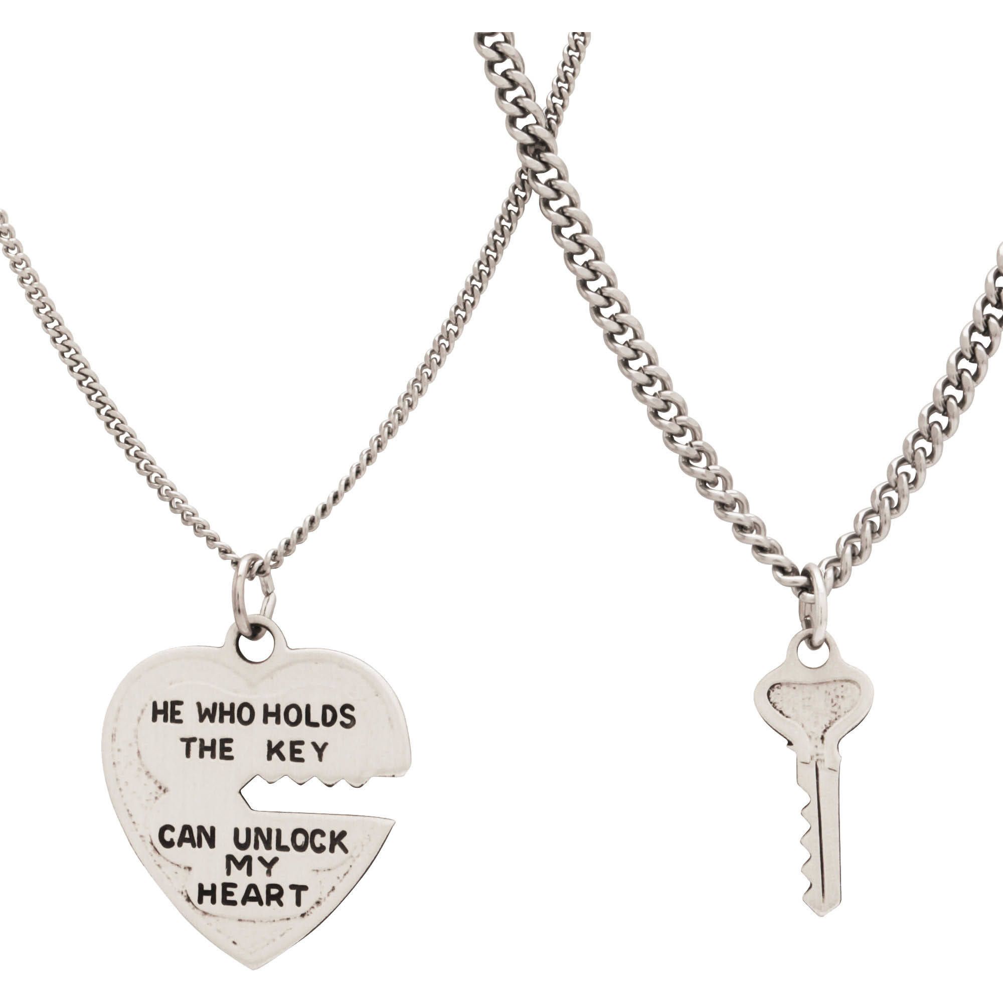 Brilliance Fine Jewelry – 18kt Gold Over Silver Clear Crystal Pertaining To Most Recently Released Best Friends Heart &amp; Key Necklaces Pendant Necklaces (View 6 of 25)