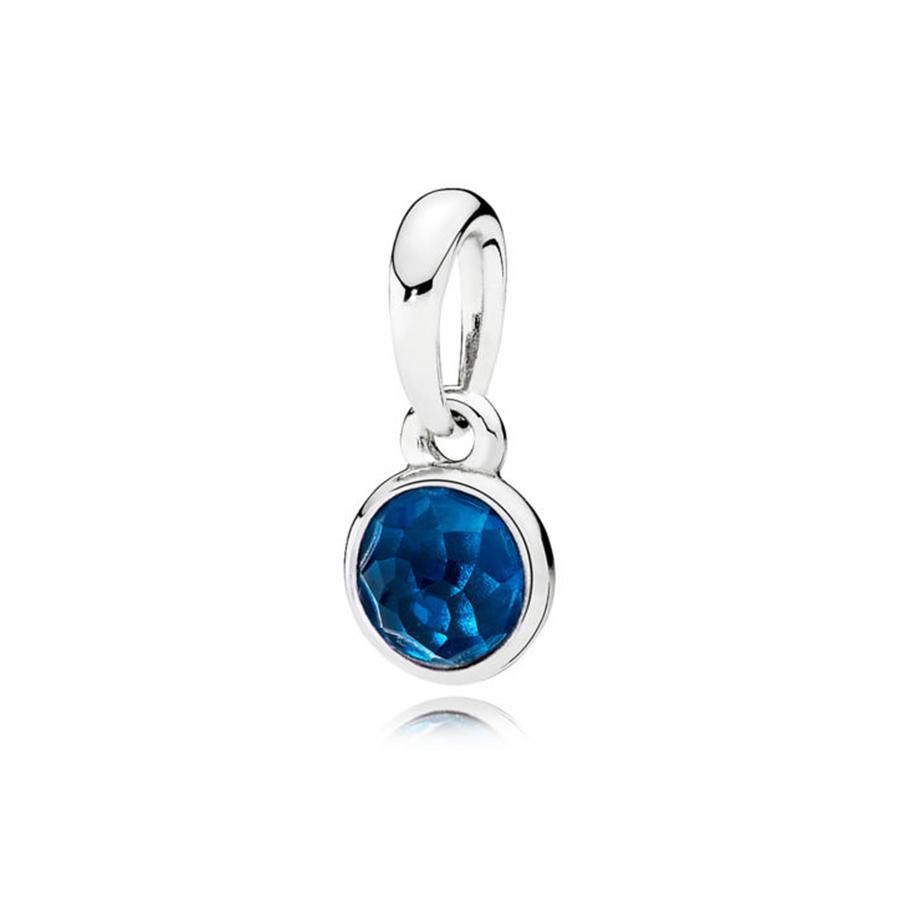 Chamss 19 Years Fall December Droplet Pendant, London Blue Crystal Original  Send Girlfriend Joker Beautiful Jewelry Gift Within Current London Blue Crystal December Droplet Pendant Necklaces (View 2 of 25)
