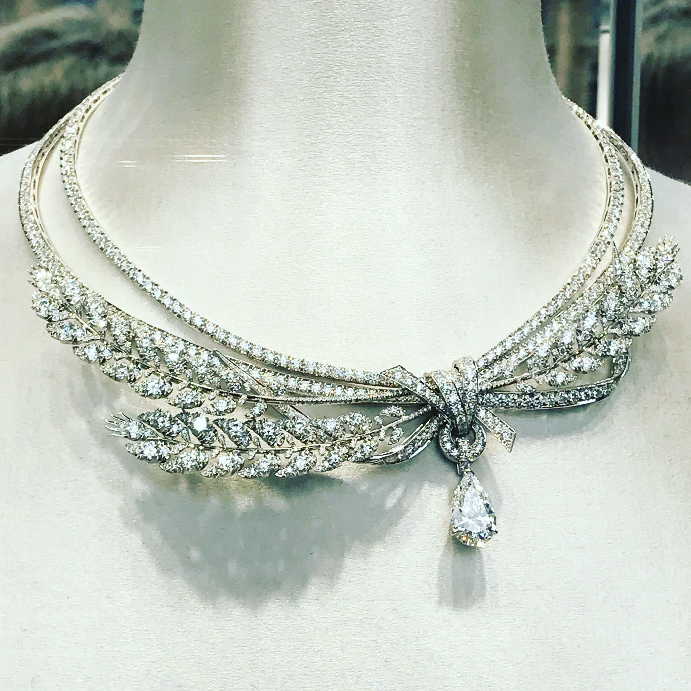 Chaumet Diamond Necklace With Neo Classic Shafts Of Wheat #chaumet With Most Up To Date Wheat Pendant Necklaces (View 8 of 25)