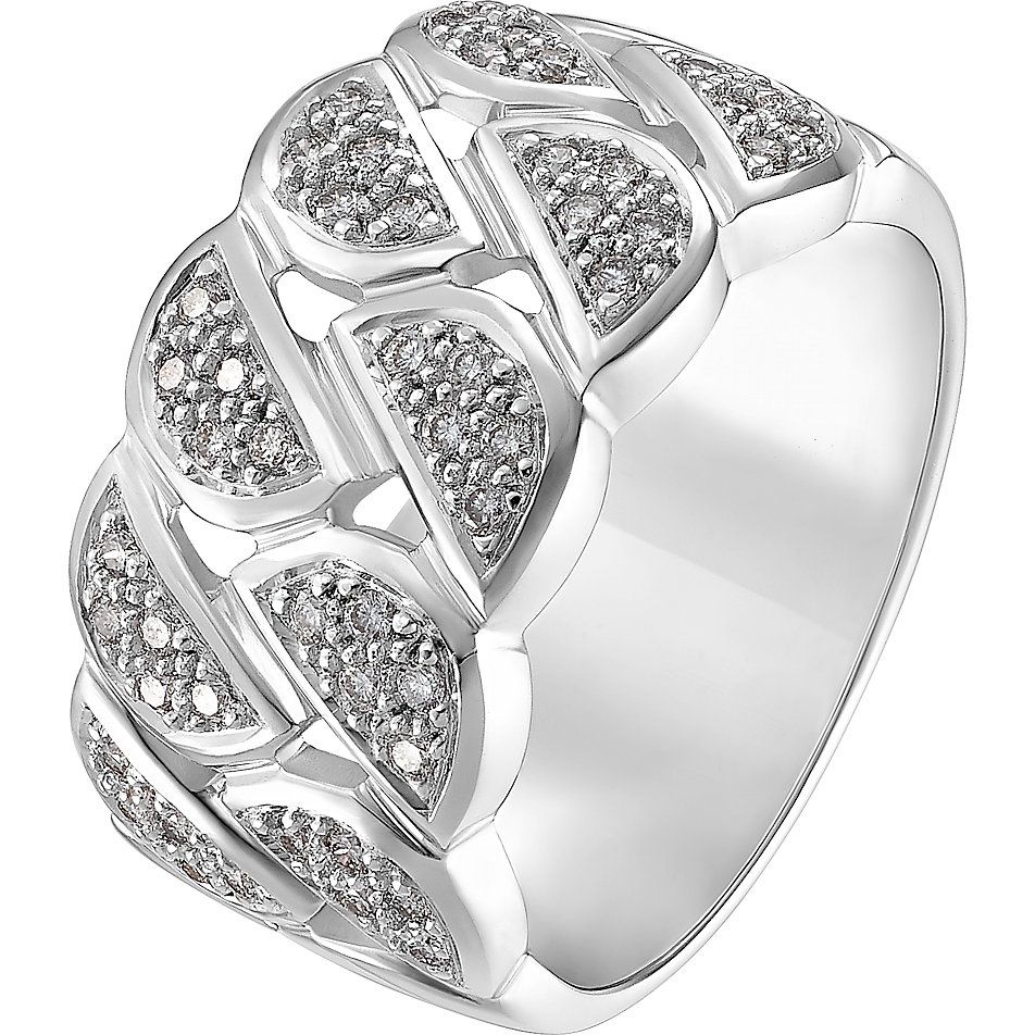 Christ Diamonds Damenring 87492885 With 2018 Polished &amp; Pavé Bead Open Rings (View 17 of 25)