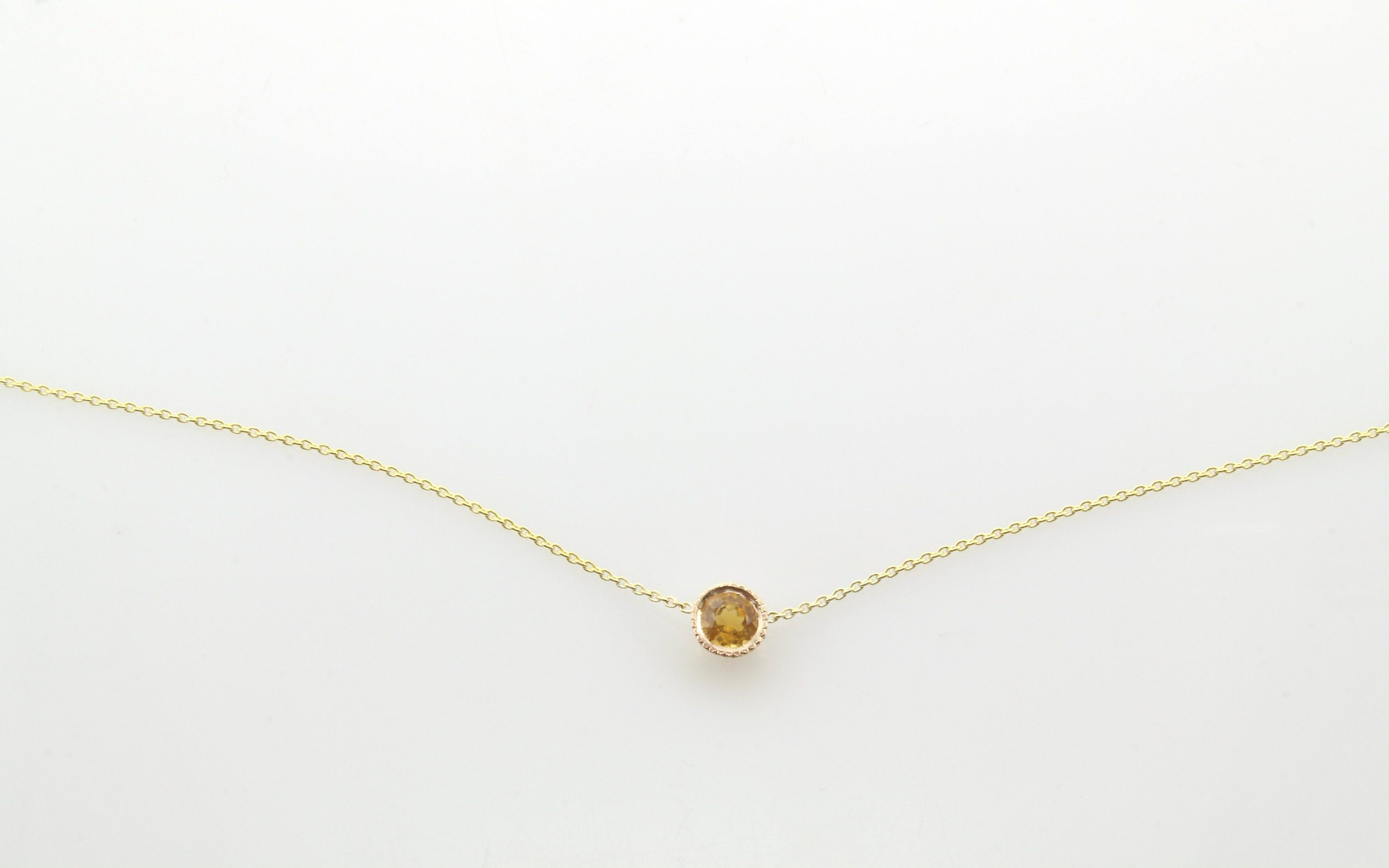 Citrine Pendant Necklace, Citrine Necklace November, Personalized  Birthstone Necklace, 14k Solid Gold, Graduation Gift, Birthday Gift Pertaining To Most Up To Date November Droplet Pendant Necklaces (View 23 of 25)