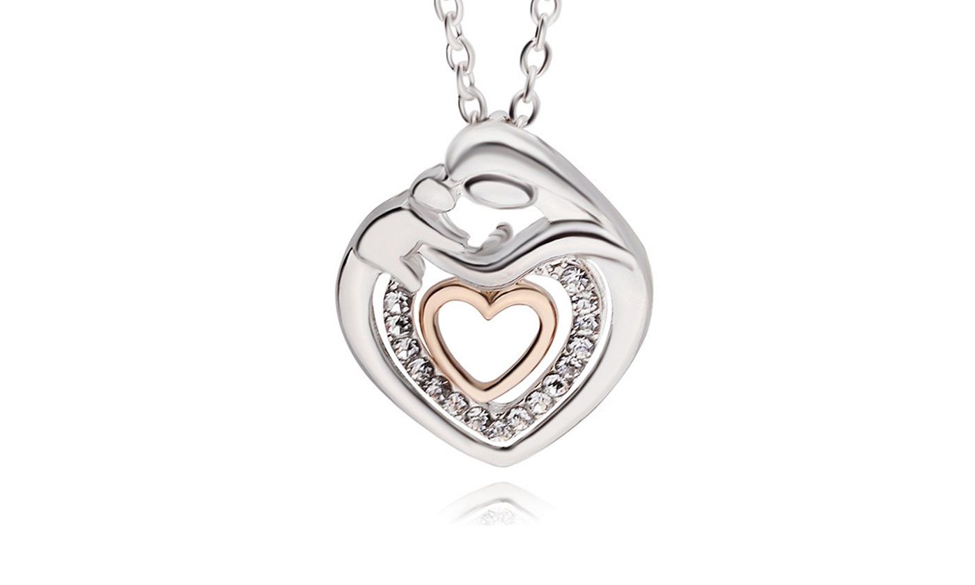 Crystal Rhinestone Heart Pendant Necklace For Women With Most Recent Sparkling Pattern Necklaces (View 20 of 25)