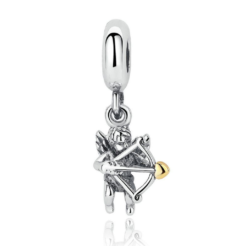 Dangle Cupid Arrow Love 925 Sterling Silver Anniversary Wedding With Regard To Most Recently Released Arrow Of Cupid Dangle Charm Necklaces (View 7 of 25)