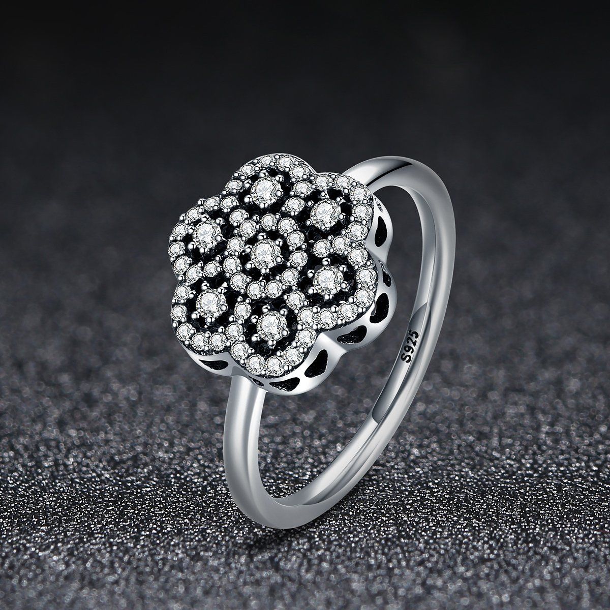 Deals Sparkling Floral Daisy Lace Ring Cheap Online In 2018 Sparkling Daisy Flower Rings (View 19 of 25)