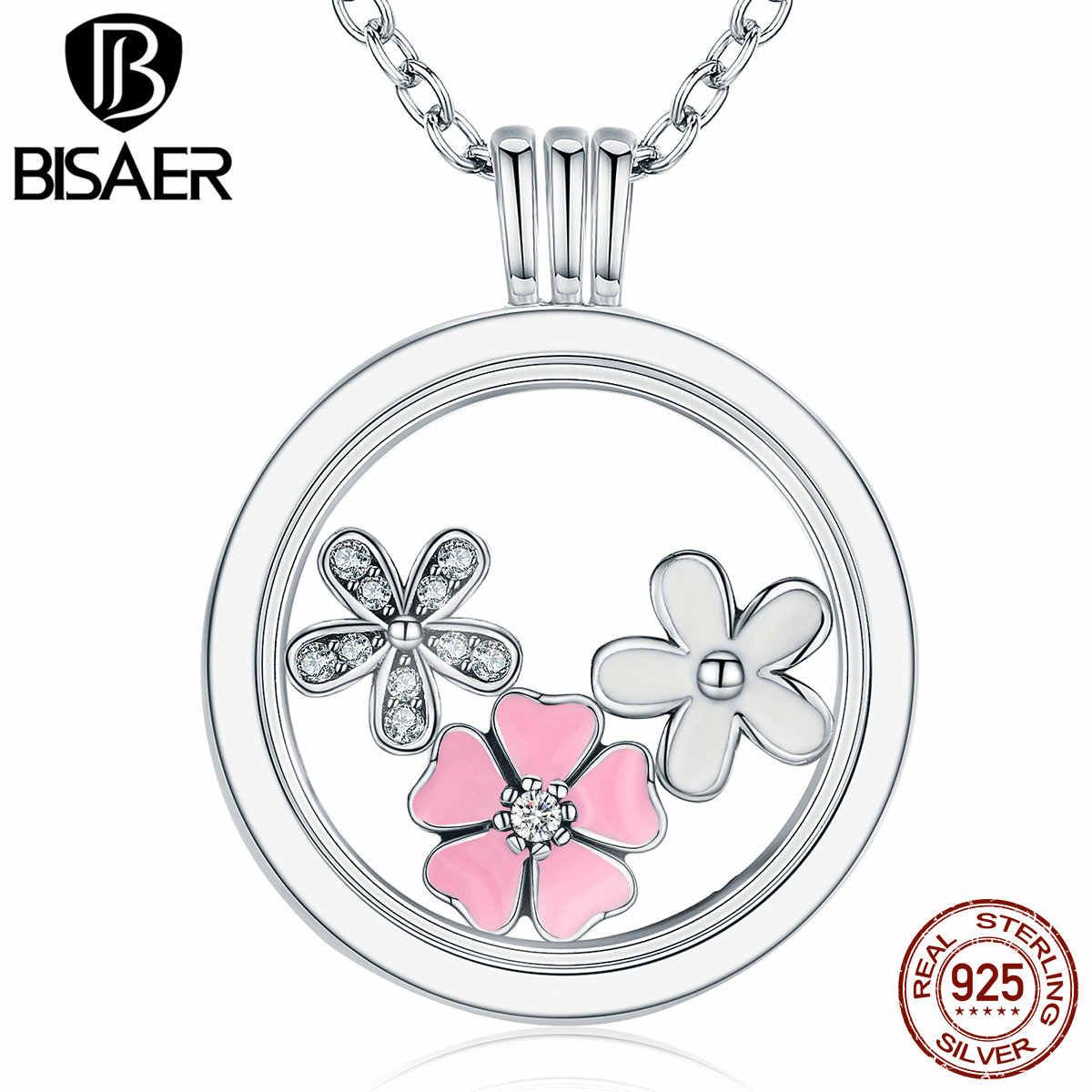 Detail Feedback Questions About Genuine 925 Sterling Silver Medium Within Recent Pink Cherry Blossom Flower Locket Element Necklaces (View 8 of 25)