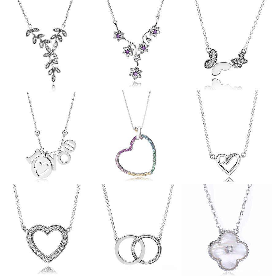 Detail Feedback Questions About Rainbow Heart I Love You Logo With Latest Interlocked Hearts Collier Necklaces (View 9 of 25)