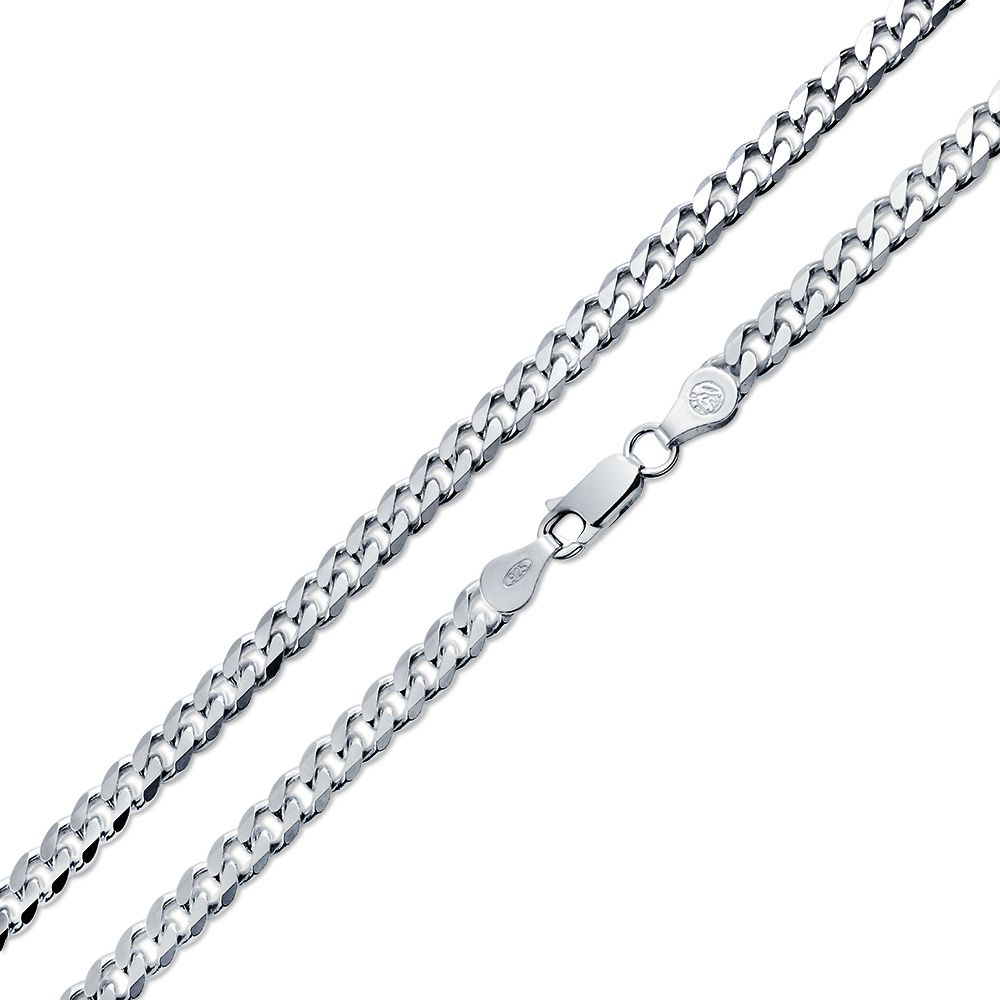 Details About Heavy Solid Curb Cuban Link Chain 150 Gauge Necklace Sterling  Silver Pertaining To 2019 Silver Chain Necklaces (View 2 of 25)