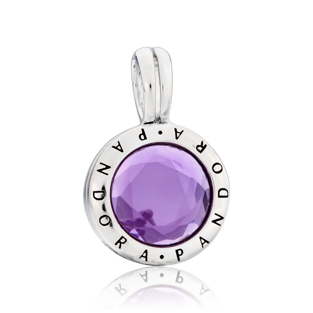 Details About Pandora Faceted Floating Locket Dangle Charm 797662sam For Most Recently Released Faceted Locket Dangle Charm, Synthetic Amethyst Necklaces (View 9 of 25)