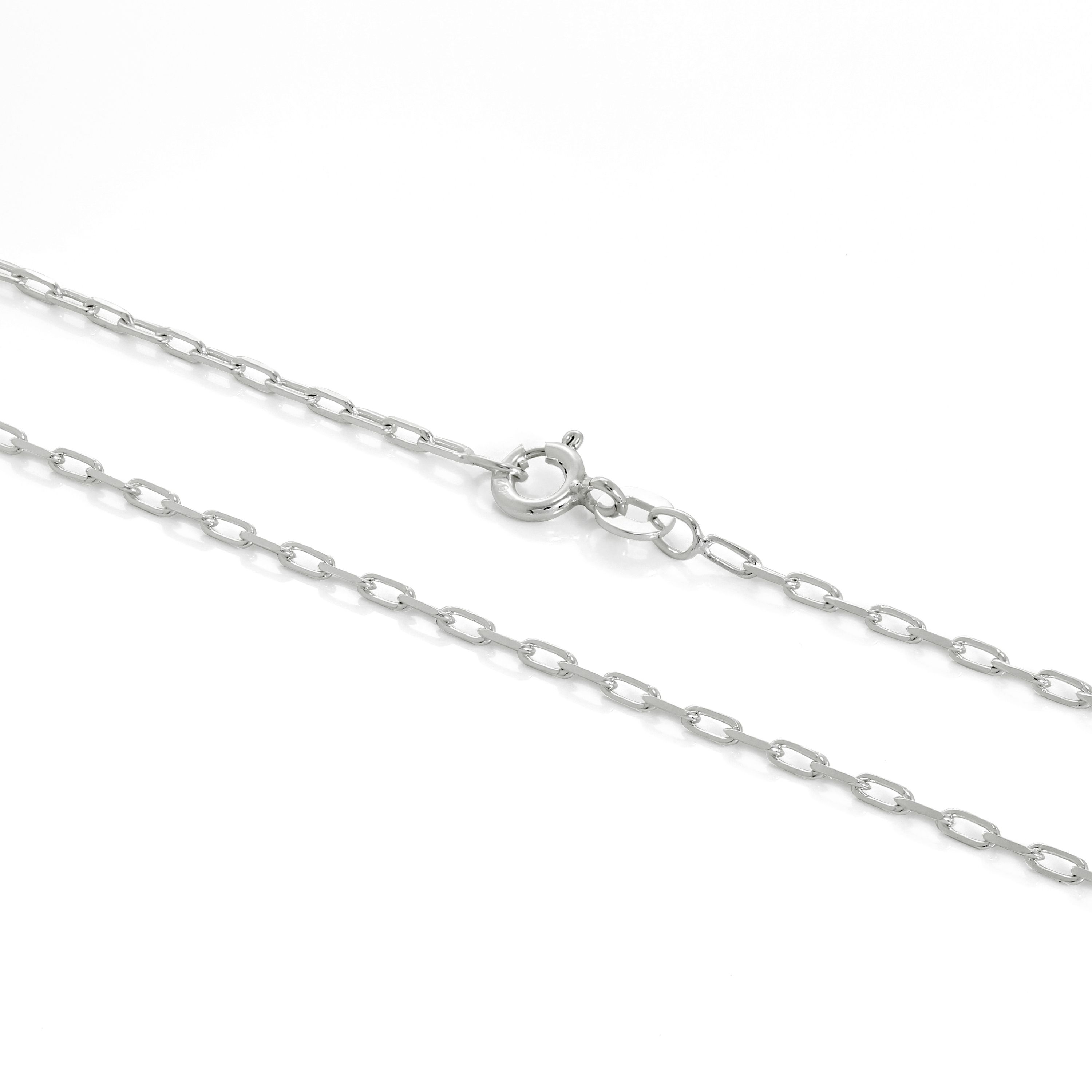 Details About Real 925 Sterling Silver 2mm Long Link Cable Chain 16 – 24  Inches Chains Inside Most Recently Released Long Link Cable Chain Necklaces (View 1 of 25)