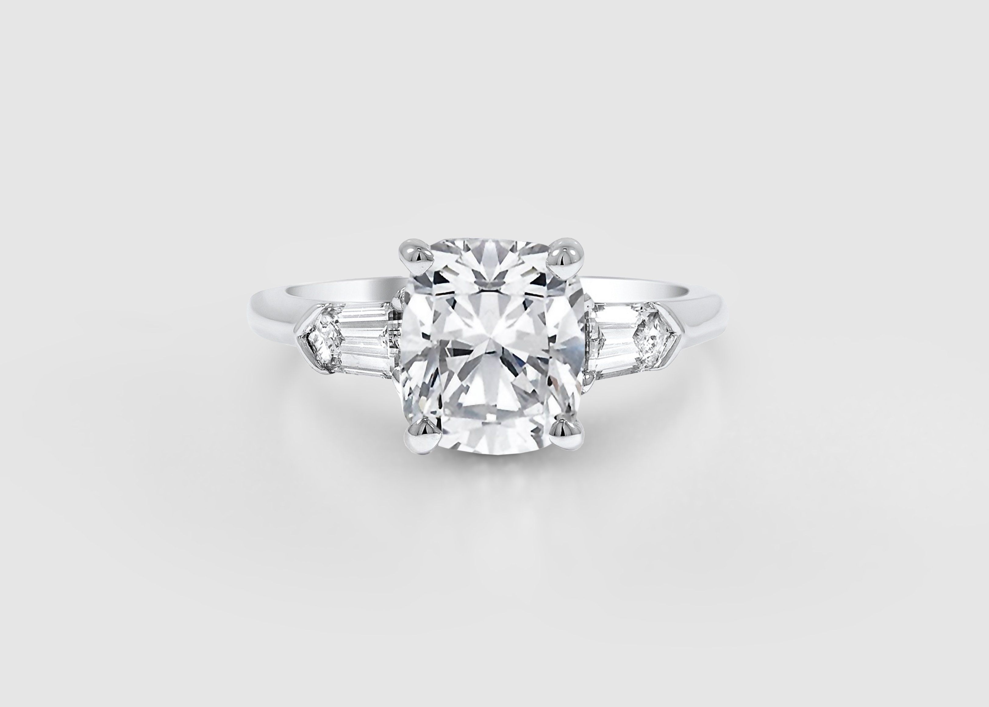 Diamond Engagement Ring Regarding 2019 Diamond Bold Five Stone Anniversary Bands In White Gold (View 23 of 25)