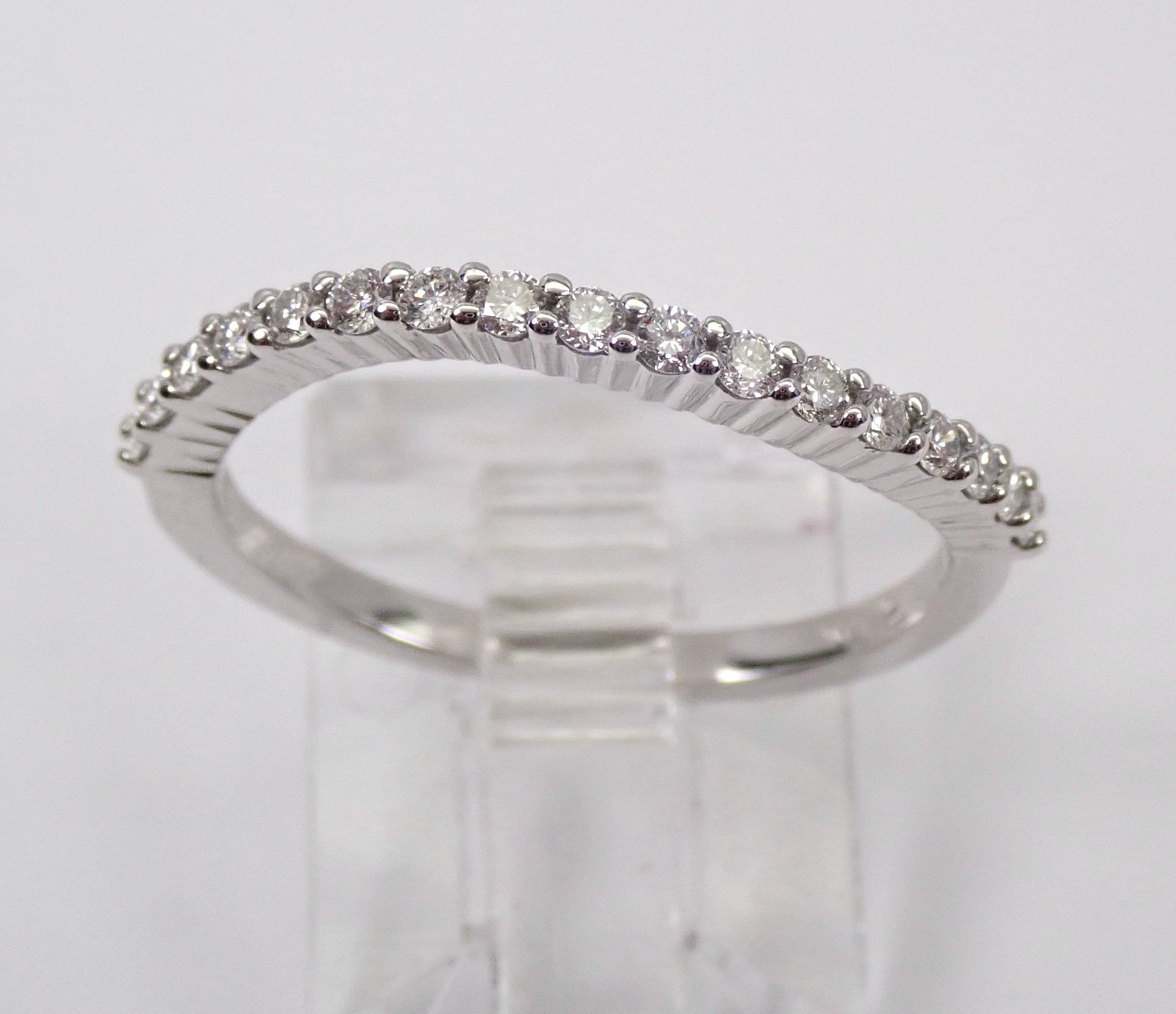 Diamond Wedding Ring Curved Contour Anniversary Band In Recent Diamond Contour Anniversary Bands In White Gold (View 6 of 25)
