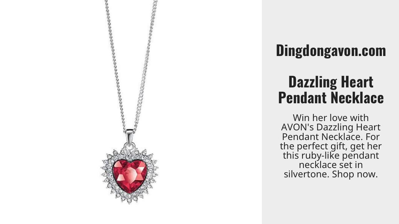 Dingdongavon Dazzling Heart Pendant Necklace With Most Popular Dazzling Locket Pendant Necklaces (View 11 of 25)