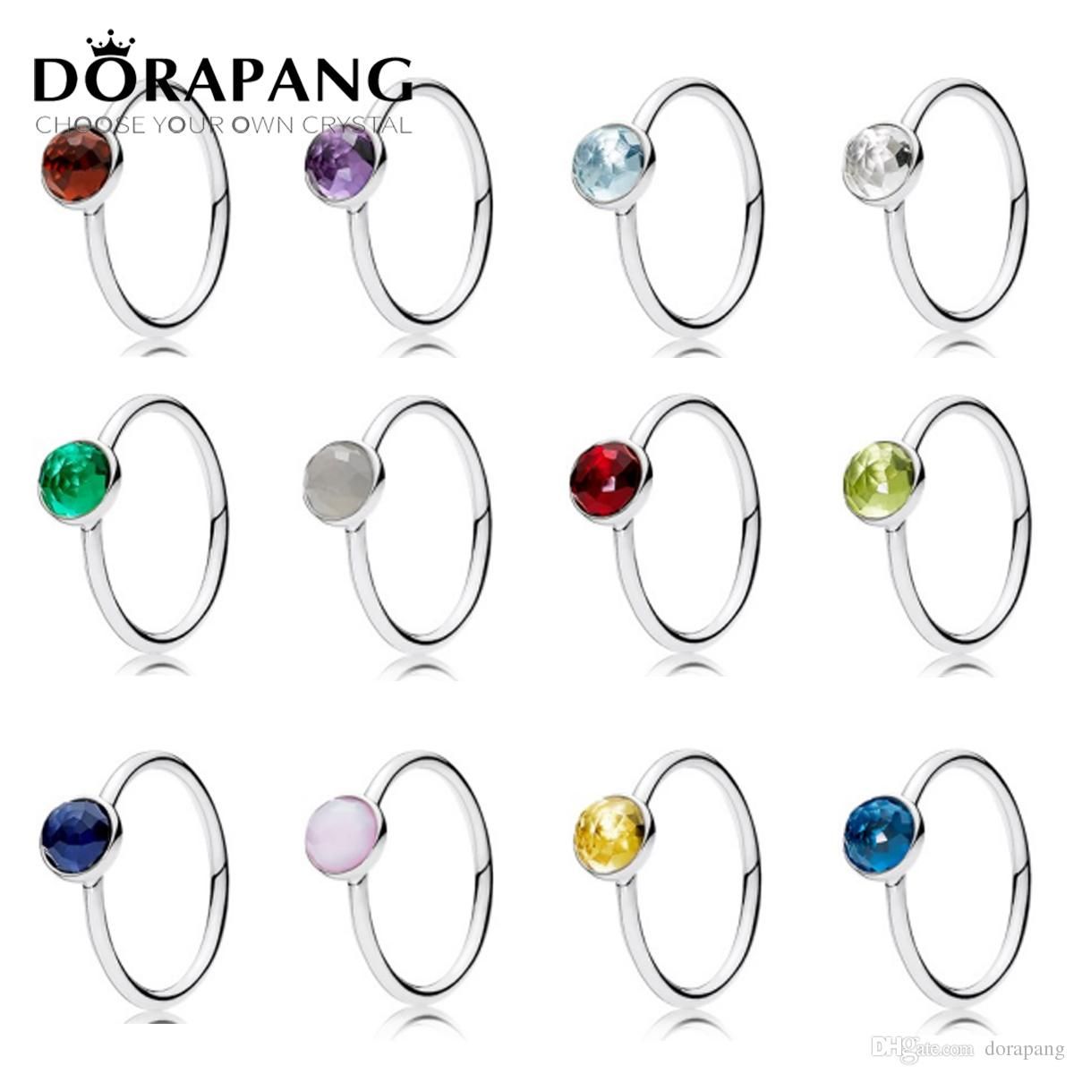 Dorapang 100% 925 Sterling Silver Rings For Women 12 Months Multicolor  Optional Charm Beads Fit Diy Ring Factory Wholesale Intended For Latest Strings Of Beads Rings (View 24 of 25)