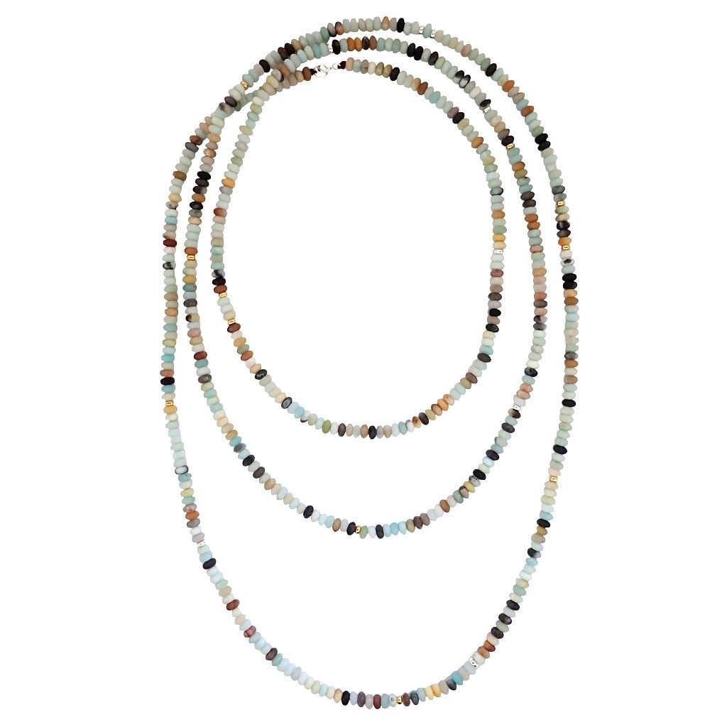 Elements Necklace – Sea Blue Regarding Current Sparkling Pattern Necklaces (View 18 of 25)
