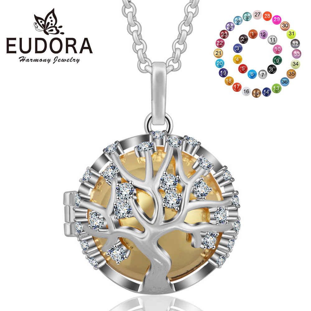 Eudora 20mm Crystal Family Life Locket Harmony Bola Chime Ball Pendant  Necklace Pregnancy Baby Angel Caller Women Jewelry K189 Inside 2020 Chiming Filigree Hearts Pendant Necklaces (View 7 of 25)