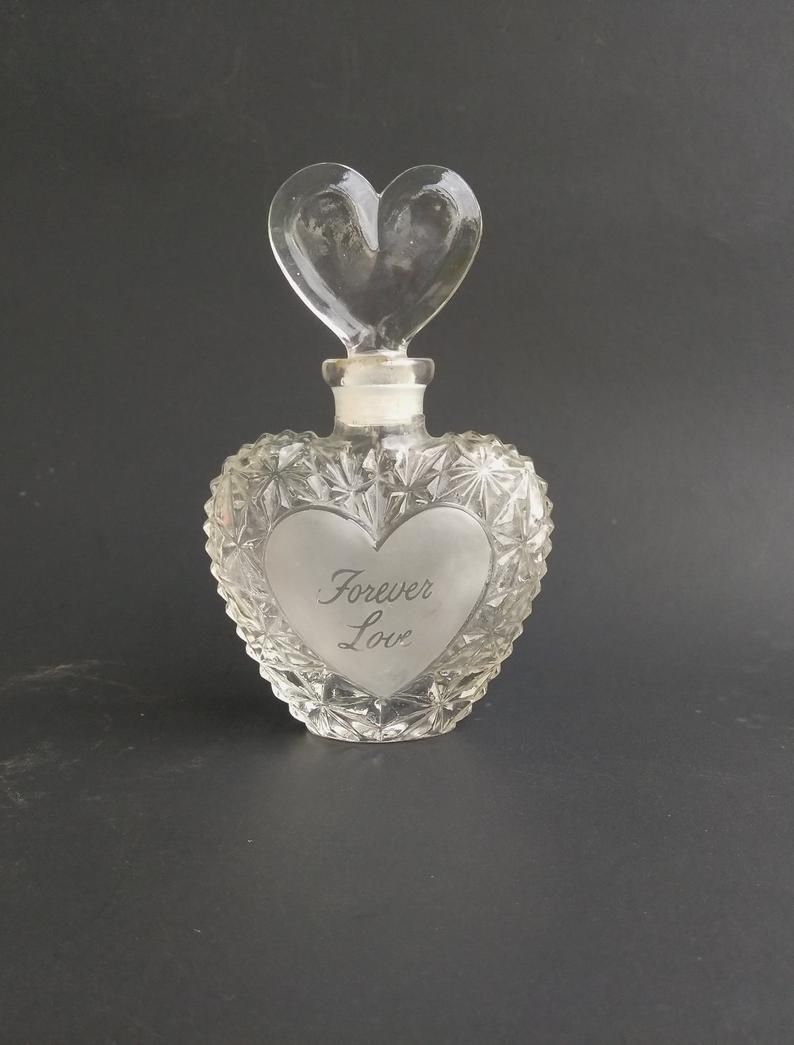 Forever Love Heart Perfume Bottle W/heart Shaped Glass Stopper, Glass Heart  Perfume Bottle, Gifts For Her (View 18 of 25)