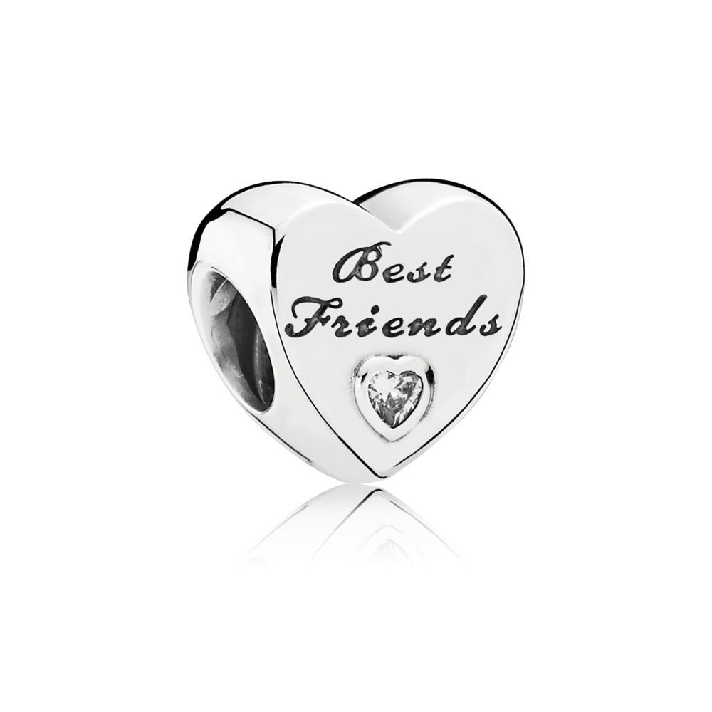 Friendship Heart Charm Regarding Most Popular Heart Shaped Pandora Logo Rings (View 12 of 25)
