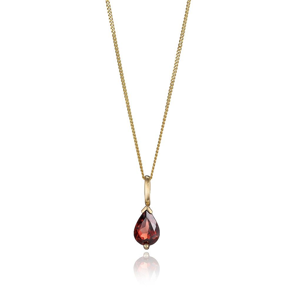 Garnet Droplet Pendant | Necklaces & Pendants | Pia Jewellery Direct In Latest Garnet January Droplet Pendant Necklaces (View 11 of 25)