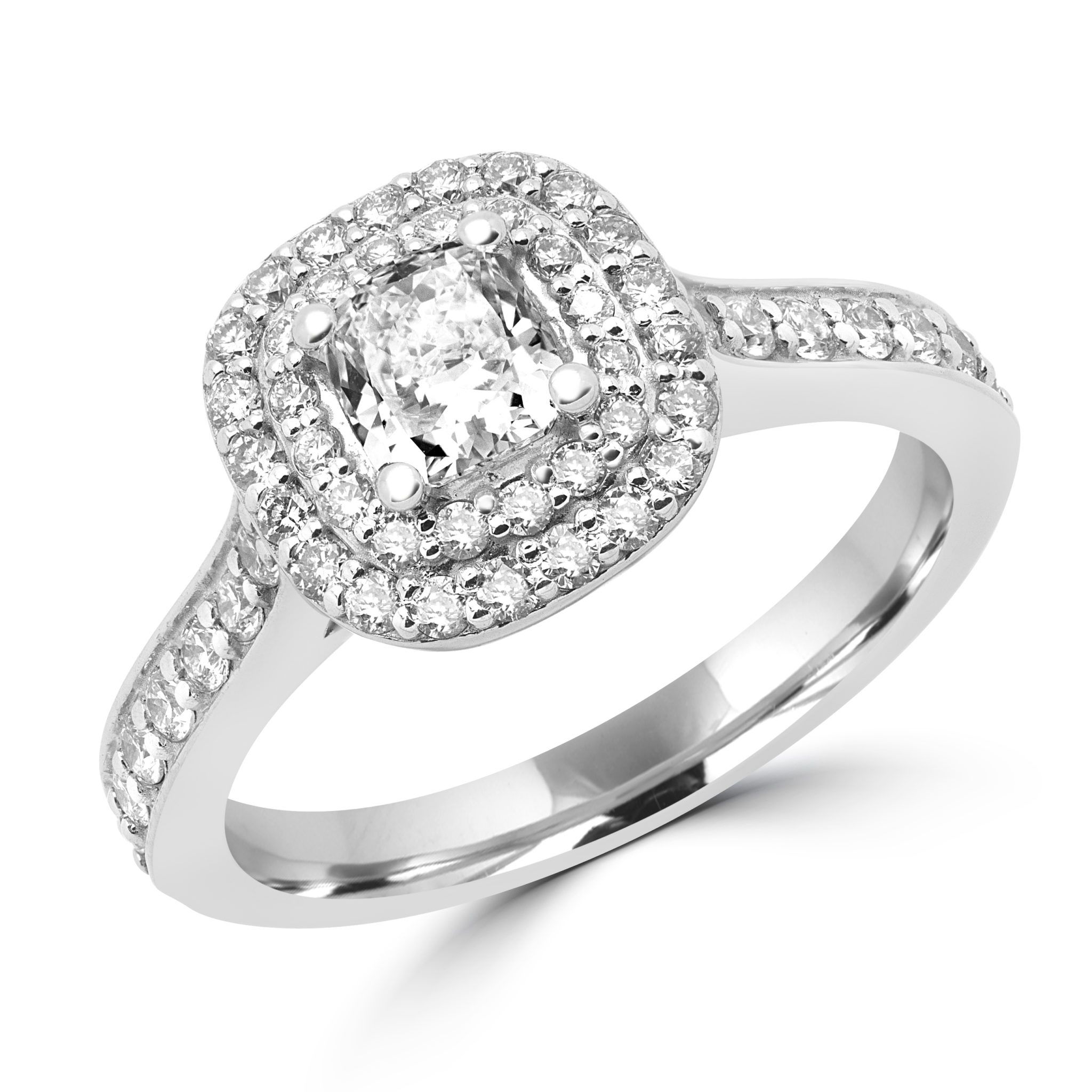 Halo Sparkling Engagement Ring  (View 15 of 25)
