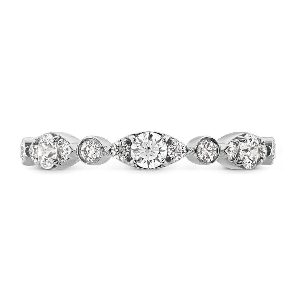 Hearts On Fire “regal” 18k White Gold Diamond Wedding Band In Recent Regal Band Rings (View 1 of 25)
