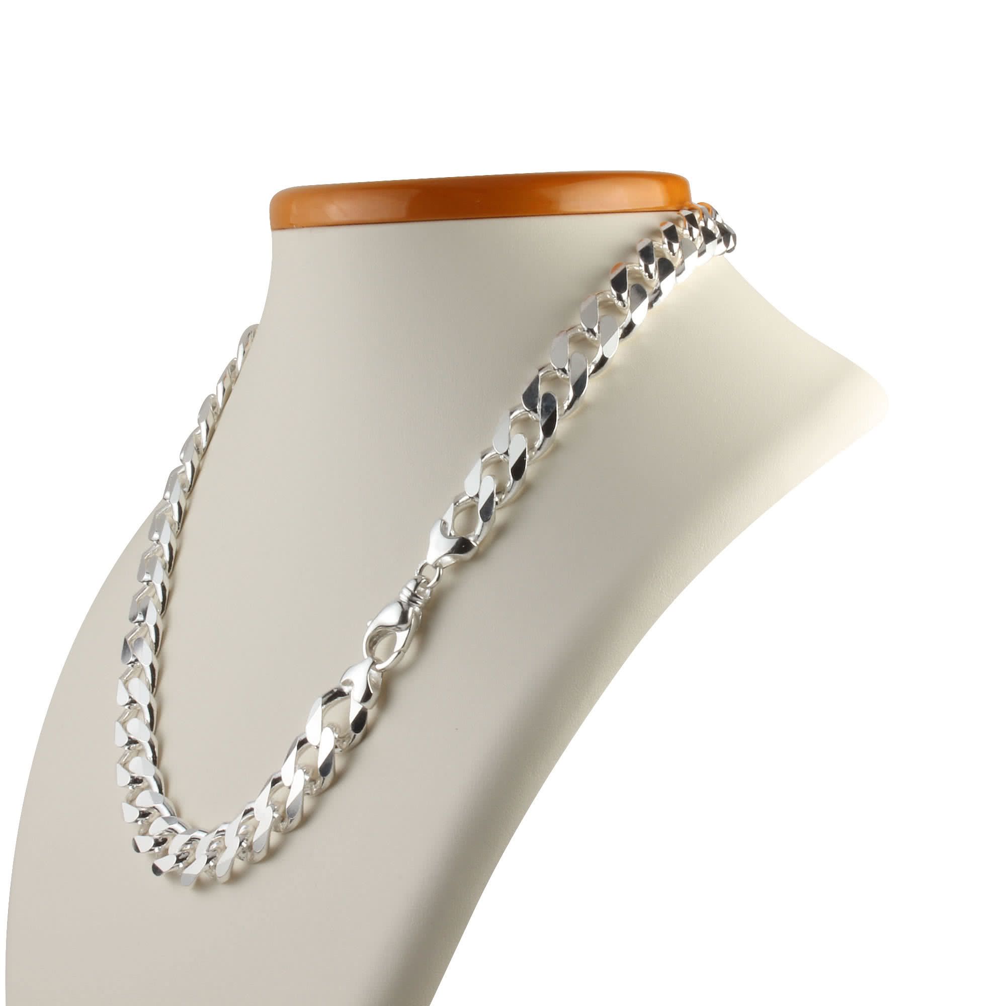 Heavy Wide Silver Curb Chain 13mm Width Throughout Most Up To Date Curb Chain Necklaces (View 25 of 25)