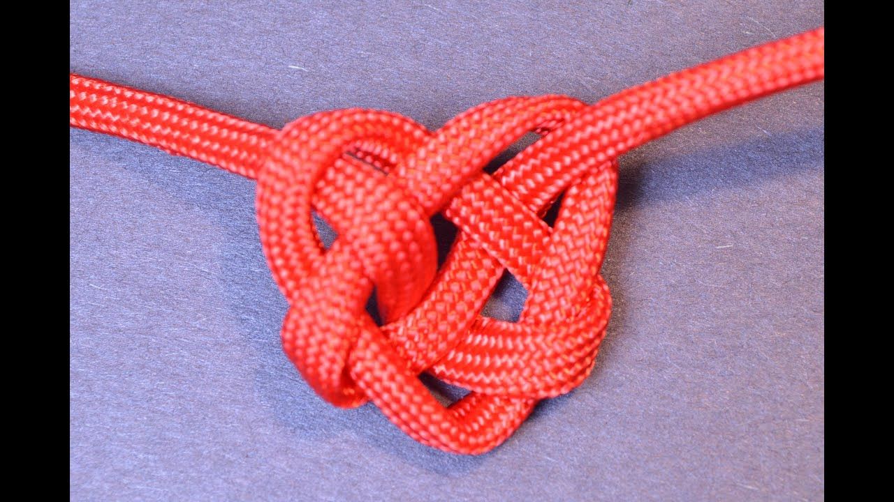 How To Make A Celtic Heart Knot – Boredparacord Inside Most Current Knotted Hearts T Bar Necklaces (View 10 of 25)