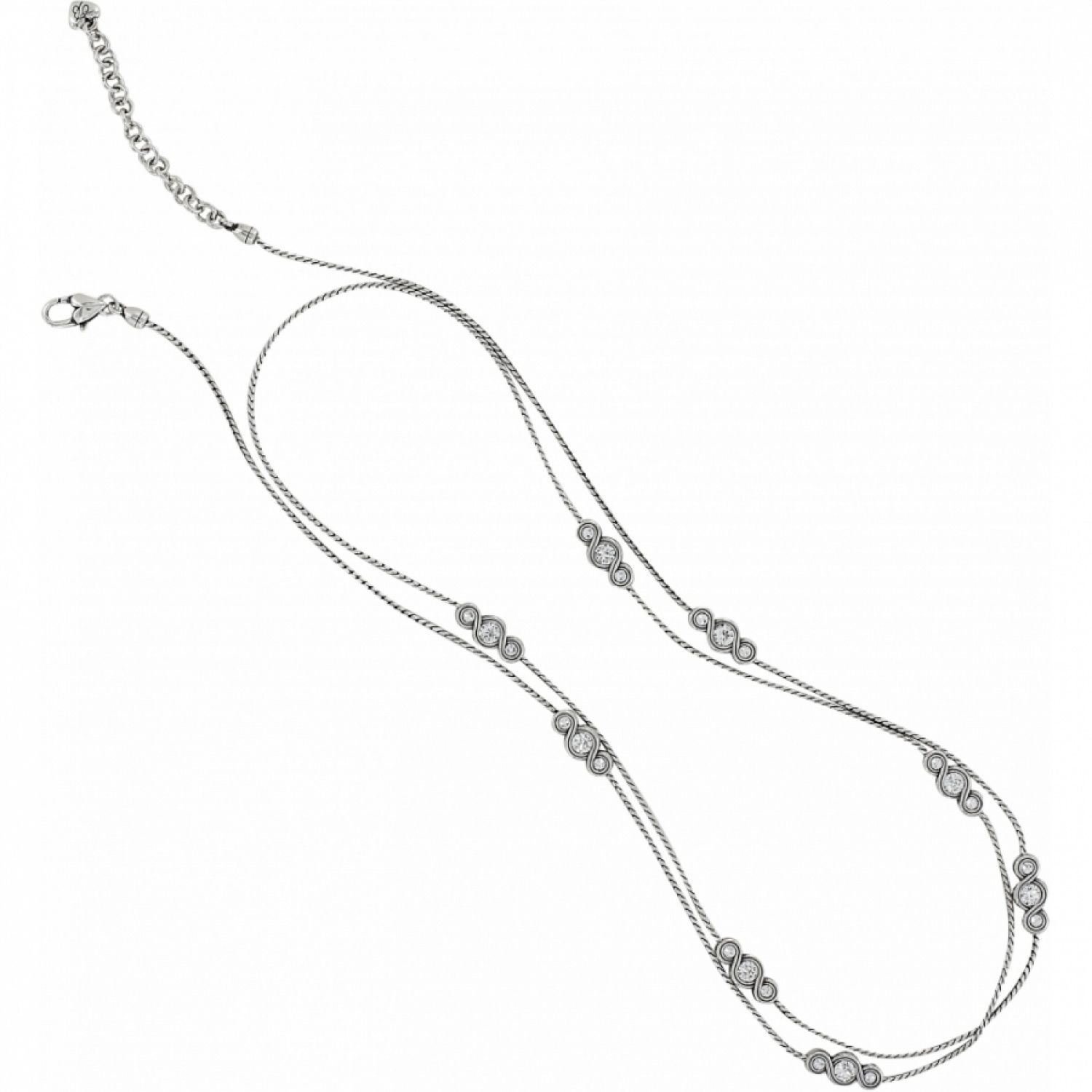 Infinity Sparkle Long Necklace With Best And Newest Sparkling Pattern Necklaces (View 24 of 25)