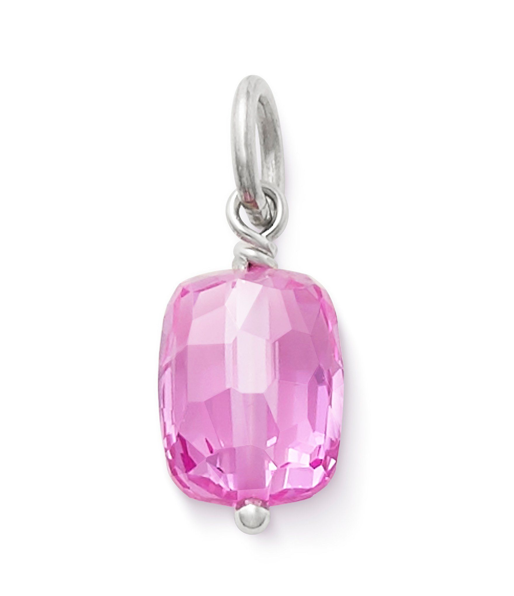 James Avery Faceted Lab Created Pink Sapphire October Birthstone Charm |  Dillard's Intended For 2019 Pink October Birthstone Locket Element (View 8 of 25)