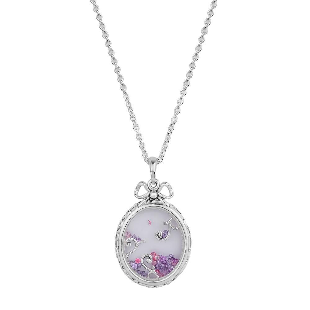 Locket Of Dazzle Necklace With Multi Colored Cz 100% 925 Sterling Silver  Jewelry Free Shipping Pandocci For Recent Dazzling Locket Pendant Necklaces (View 1 of 25)